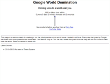Tablet Screenshot of googleworlddomination.com